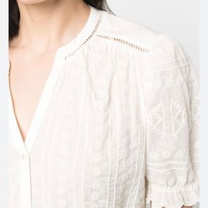 Ba&sh embroidered cotton shirt. Never worn.